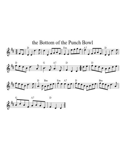 the Bottom of the Punch Bowl (Version 6)