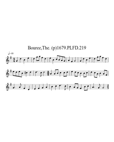 Bouree,The. (p)1679.PLFD.219