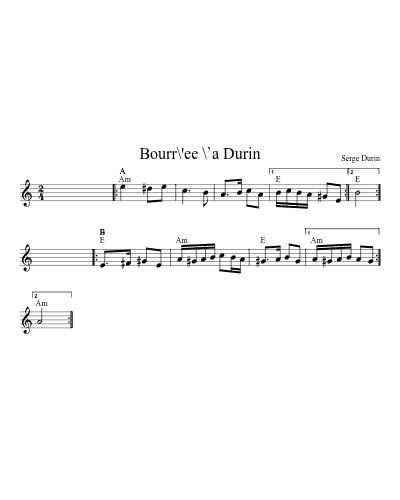 Bourr\'ee \`a Durin