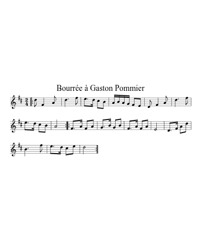 BourrÃ©e Ã  Gaston Pommier
