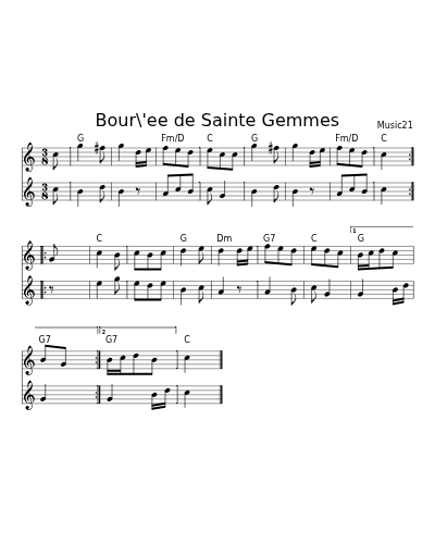 Bour\'ee de Sainte Gemmes