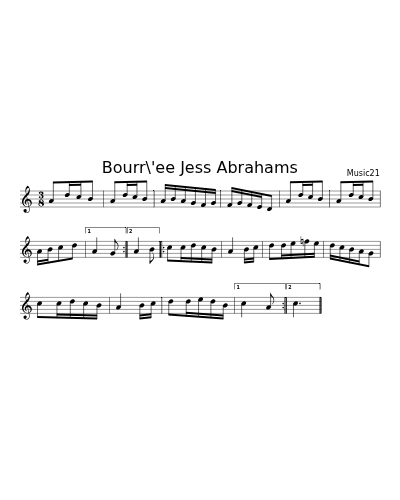 Bourr\'ee Jess Abrahams (Version 3)