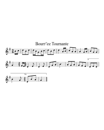 Bourr\'ee Tournante
