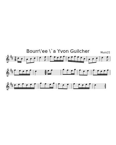 Bourr\'ee \`a Yvon Guilcher