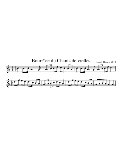 Bourr\'ee du Chants de vielles preview