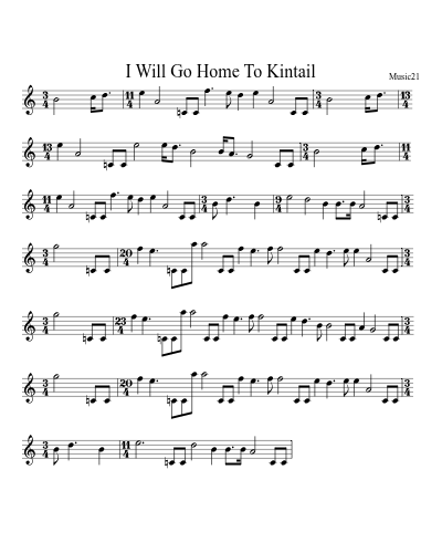 I Will Go Home To Kintail