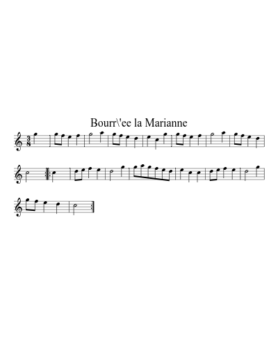 Bourr\'ee la Marianne preview