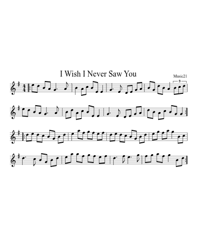 I Wish I Never Saw You preview