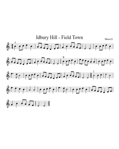 Idbury Hill - Field Town