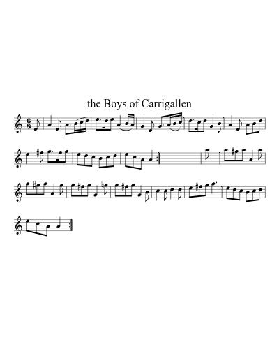 The Boys of Carrigallen (Version 2)