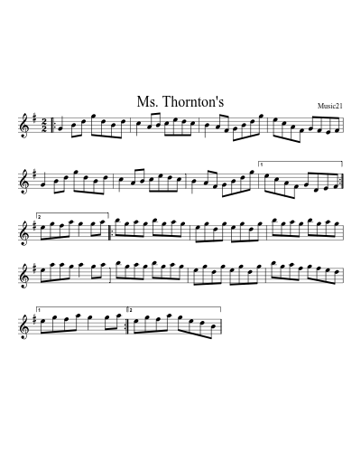 Ms. Thornton's preview