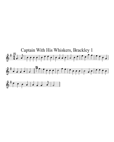 Captain With His Whiskers, Brackley 1