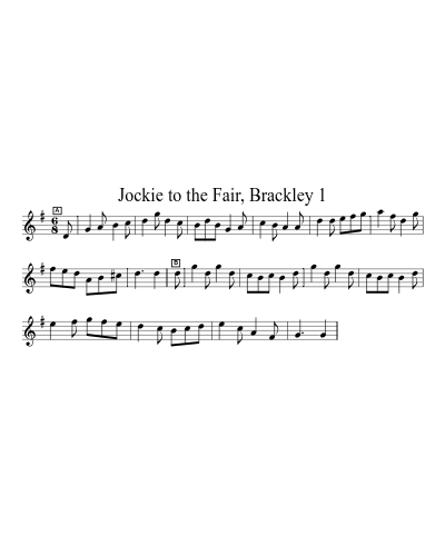 Jockie to the Fair, Brackley 1