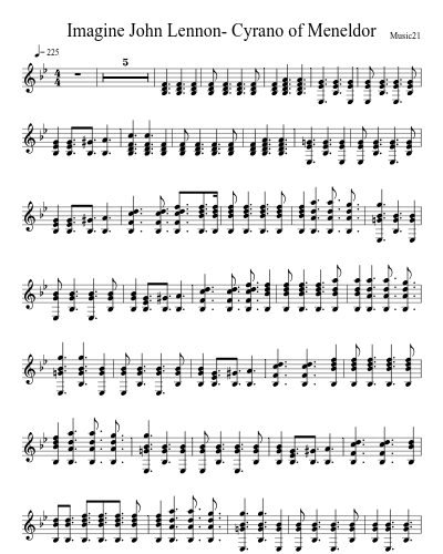 Imagine John Lennon- Cyrano of Meneldor