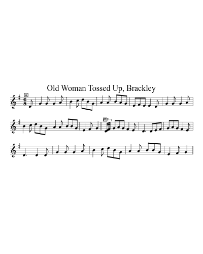 Old Woman Tossed Up, Brackley