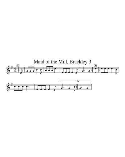 Maid of the Mill, Brackley 3
