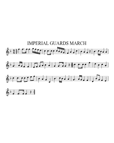 IMPERIAL GUARDS MARCH