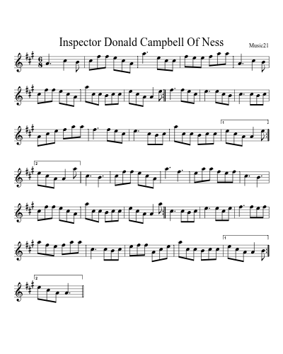 Inspector Donald Campbell Of Ness