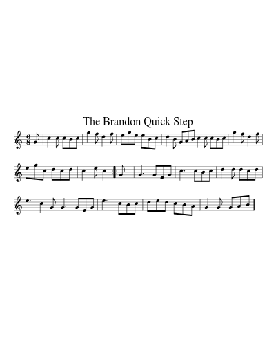 The Brandon Quick Step sheet music preview