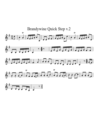 Brandywine Quick Step v.2 (Brandywine Standpiece)