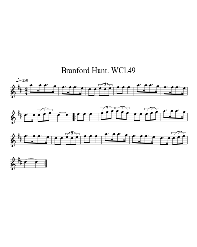 Branford Hunt. WCl.49 preview
