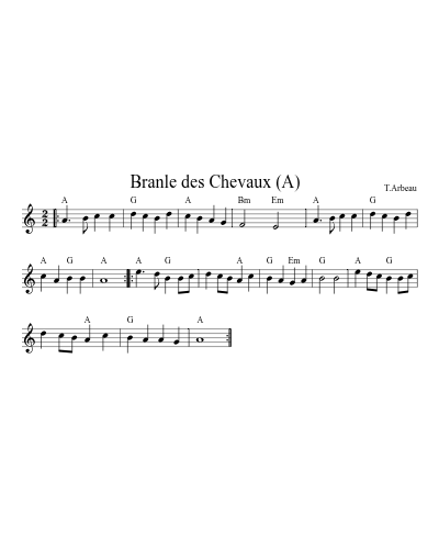 Branle des Chevaux   (A) preview