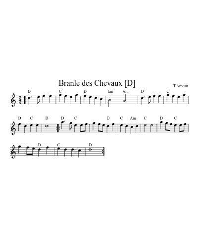 Branle des Chevaux   [D]