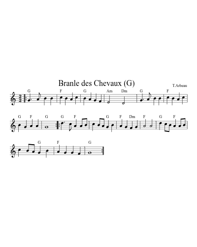 Branle des Chevaux   (G)