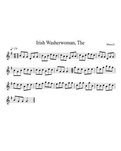 Irish Washerwoman, The