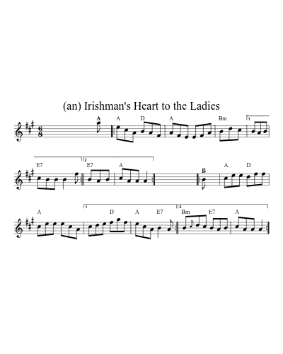 An Irishman's Heart to the Ladies