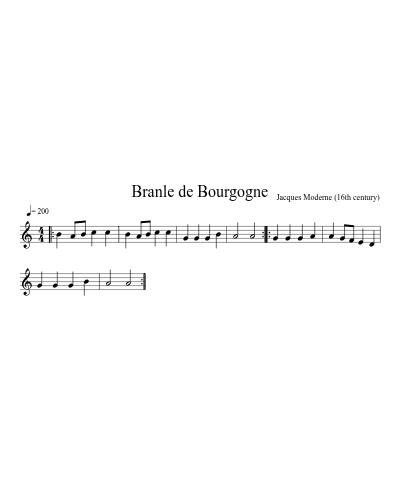Branle de Bourgogne (Version 2)