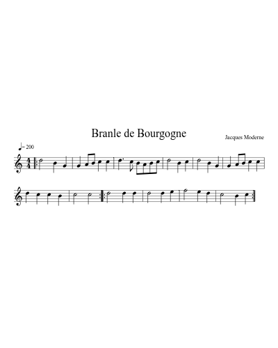 Branle de Bourgogne (Version 3)
