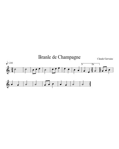 Branle de Champagne