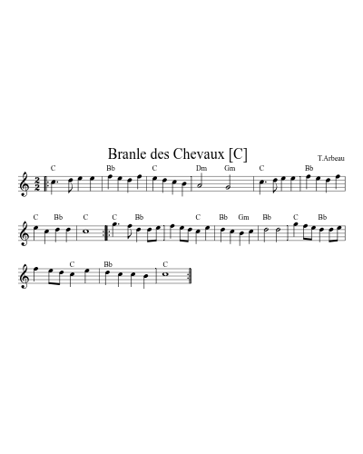 Branle des Chevaux   [C] (Version 2)