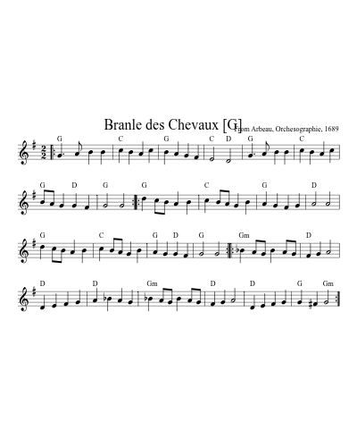 Branle des Chevaux    [G] preview