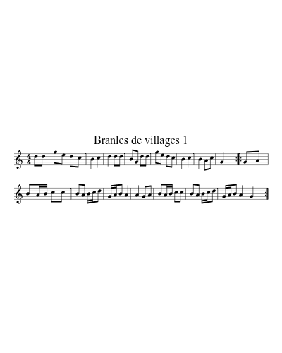 Branles de villages 1 (Version 3)