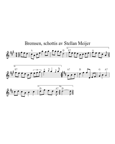 Bremsen, schottis av Stellan Meijer preview