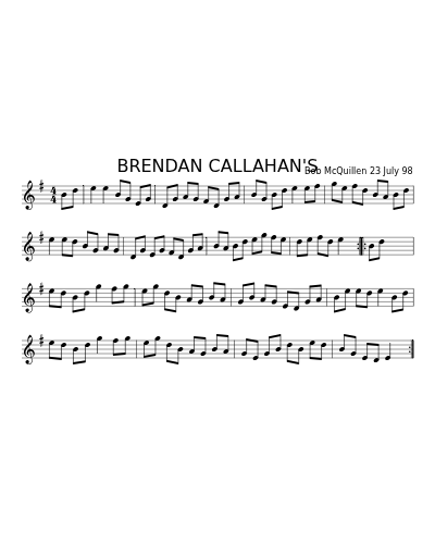 BRENDAN CALLAHAN'S (Version 2)