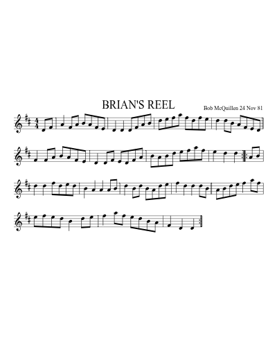 BRIAN'S REEL (Version 2)