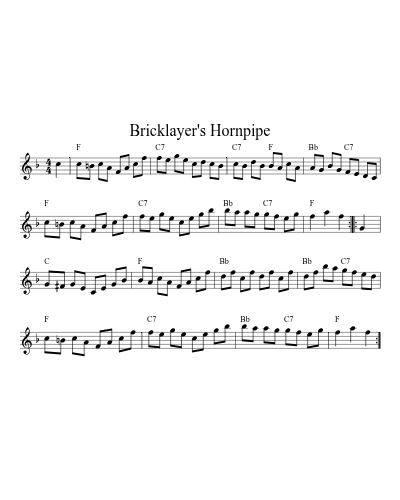 Bricklayer's Hornpipe