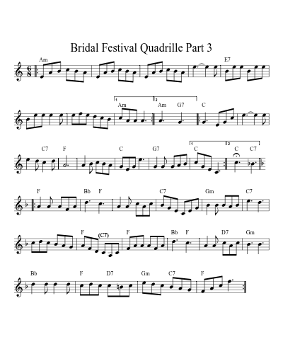 Bridal Festival Quadrille Part 3