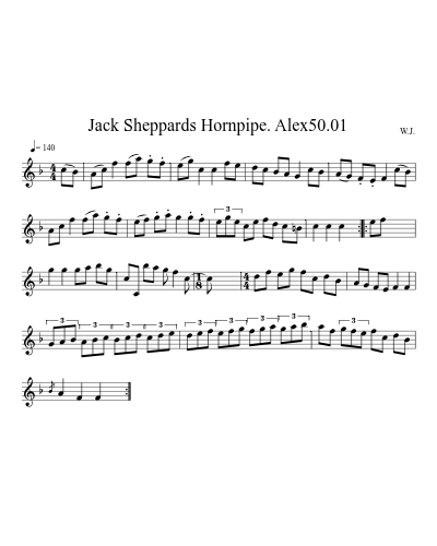 Jack Sheppards Hornpipe. Alex50.01 preview