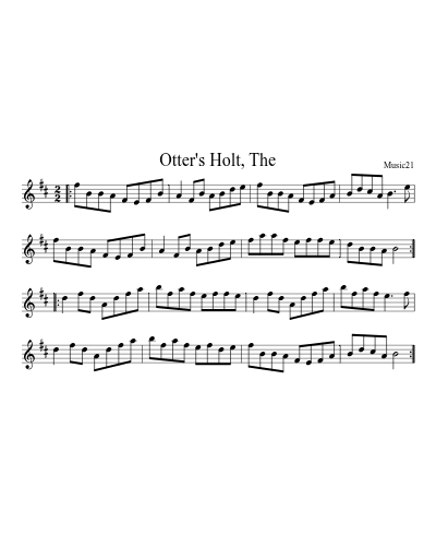 Otter's Holt, The preview