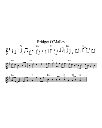 Bridget O'Malley (Version 2)