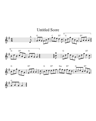 Brisk Saddle Joys Jacksons set Am G G D 32 9 (Version 3) sheet music preview