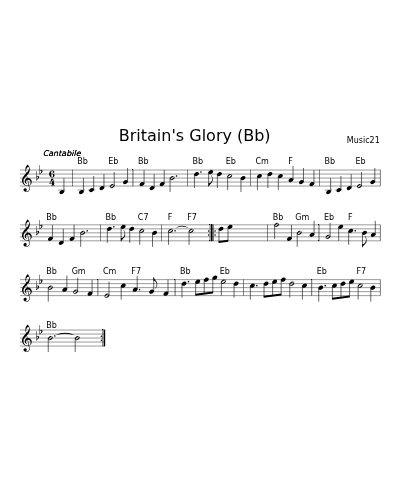 Britain's Glory   (Bb) (Version 2)