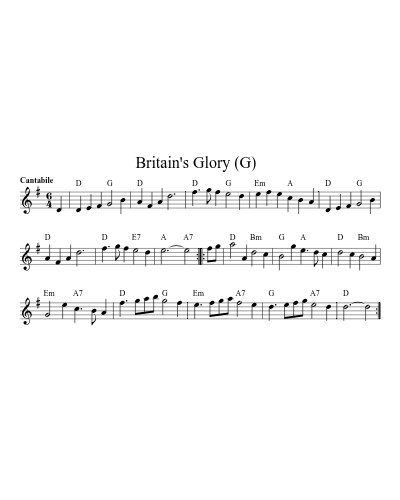 Britain's Glory   (G)