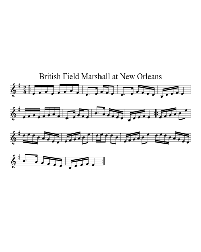 British Field Marshall at New Orleans (Version 2)