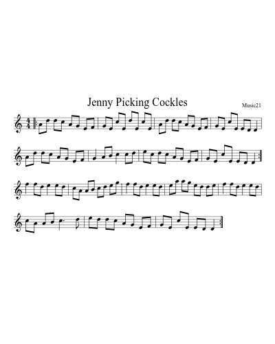Jenny Picking Cockles (Version 2)