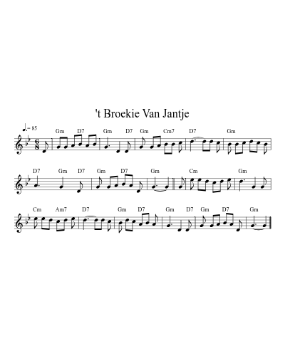 't Broekie Van Jantje (Version 2)